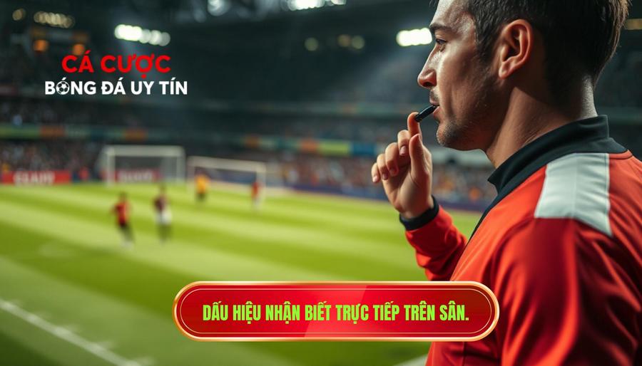 Dấu hiệu nhận biết trực tiếp trên sân.