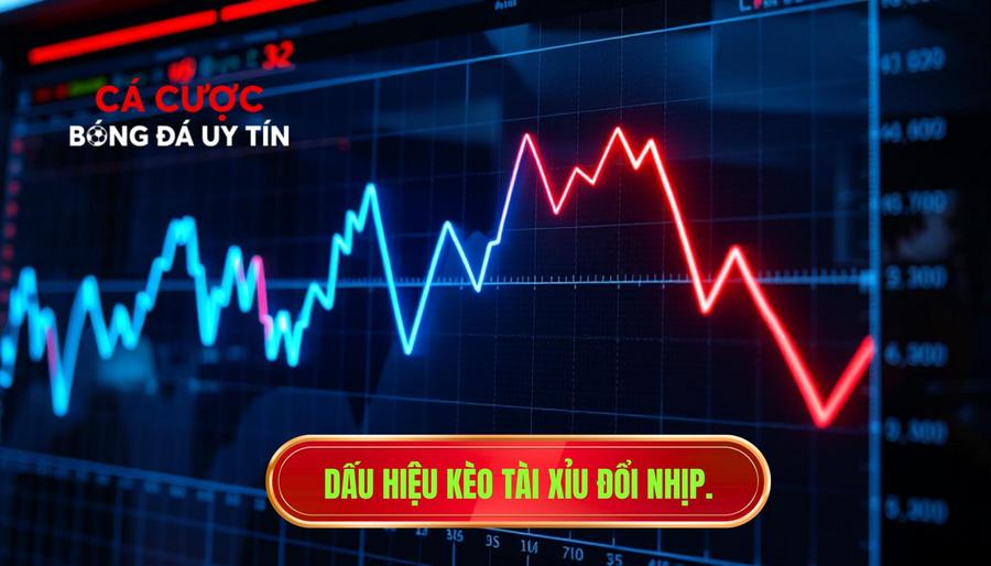 Dấu hiệu kèo tài xỉu đổi nhịp.